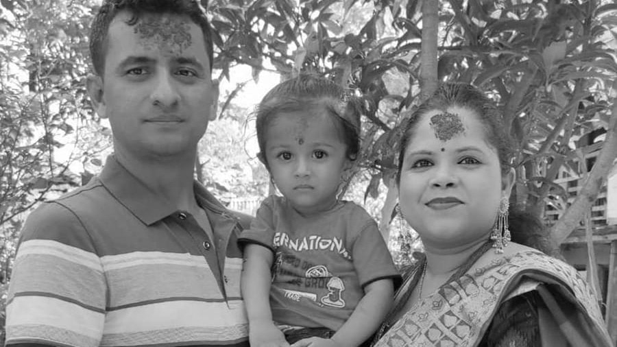 Manuraj Sharma, his wife Priza Khatiwada, and their 4-year-old son Adhiraj Sharma died in the Nepal plane crash today.