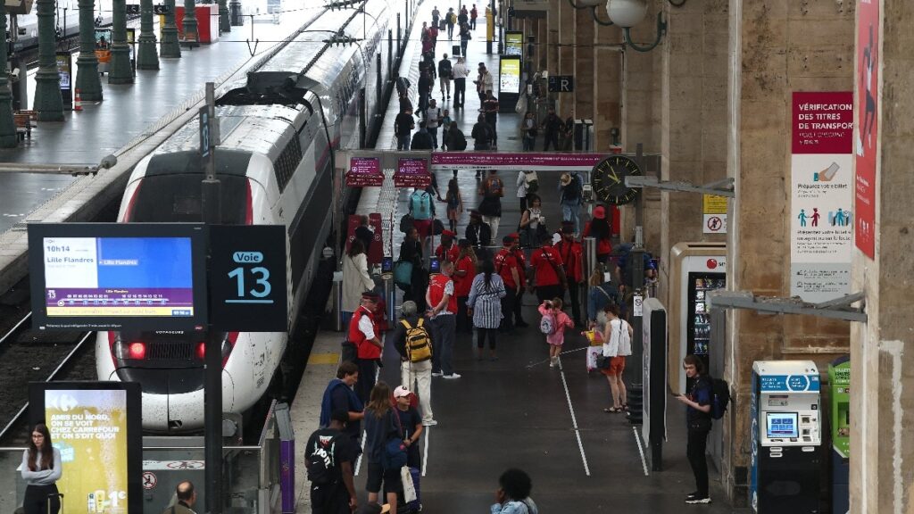 Paris 2024 Olympics France high-speed TGV rail network threat