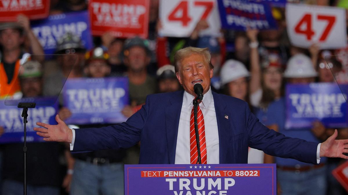 Police use Taser to subdue man who stormed media area of Trump rally in Pennsylvania