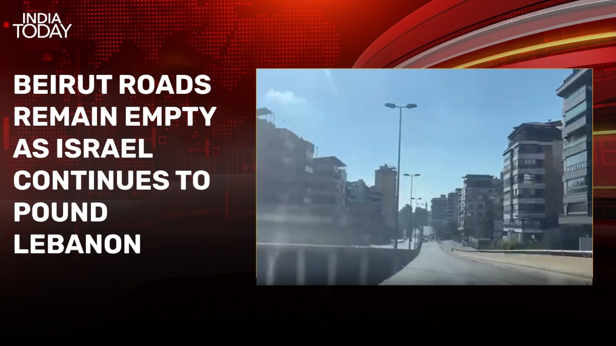 Ground Report Beirut roads remain empty Israel continues pound Lebanon