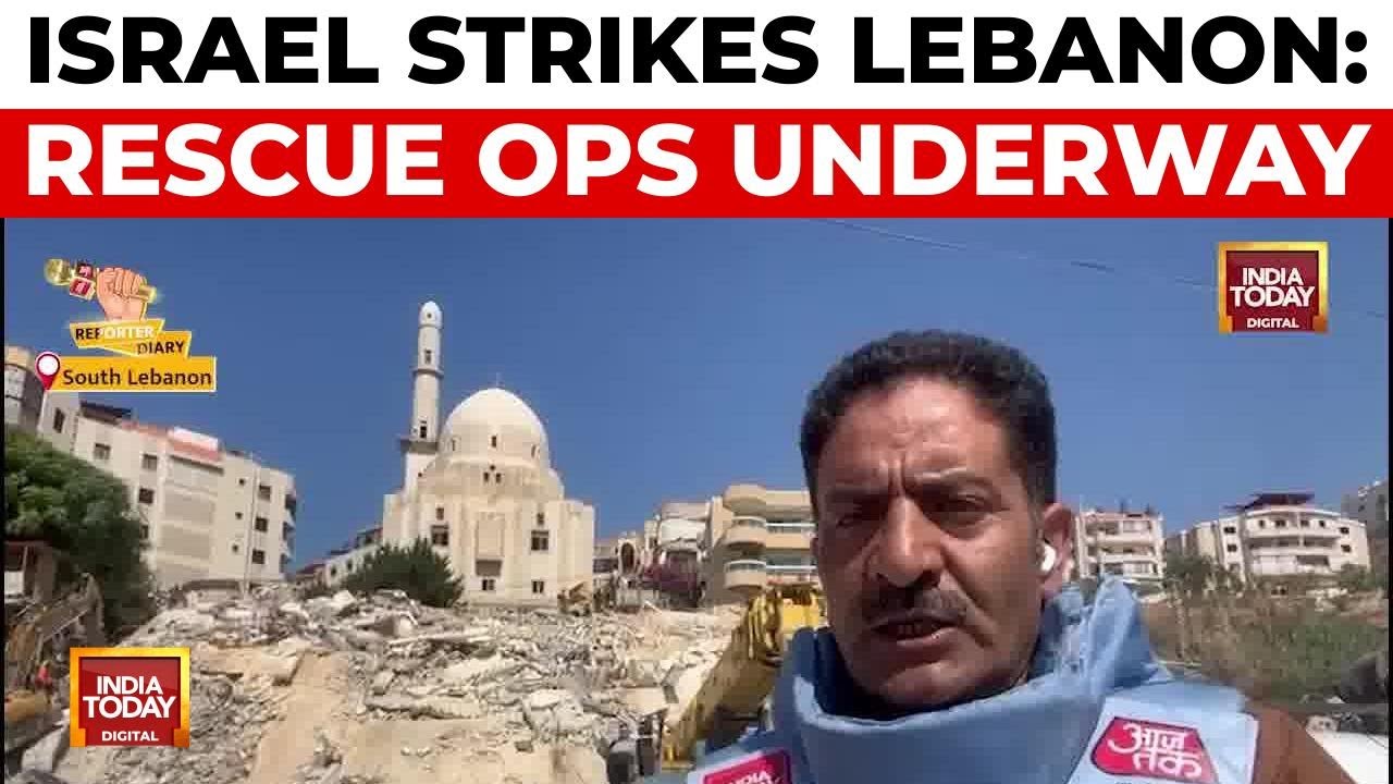 Ground Report: Building in south Lebanon collapses after bombing by Israel's F-16s