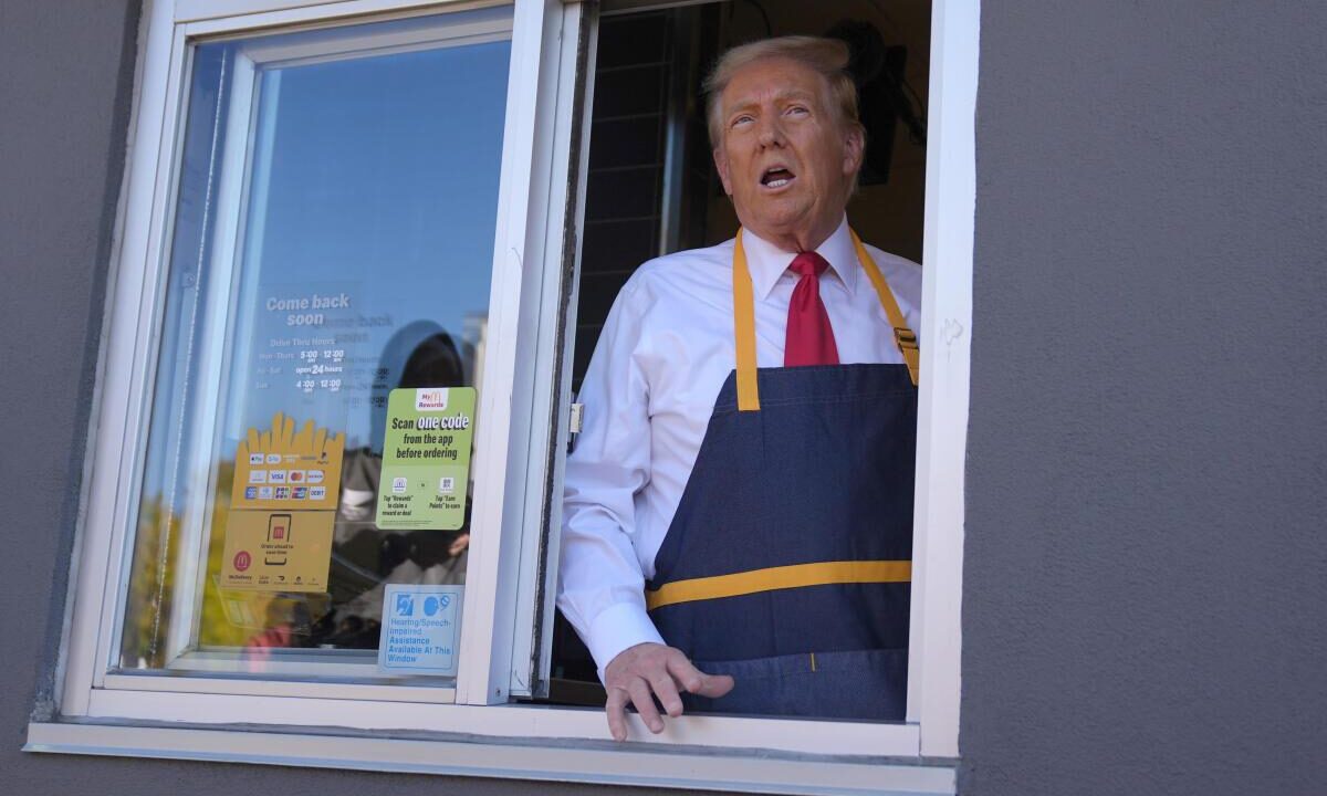 Watch: When Donald Trump served fries at McDonald’s