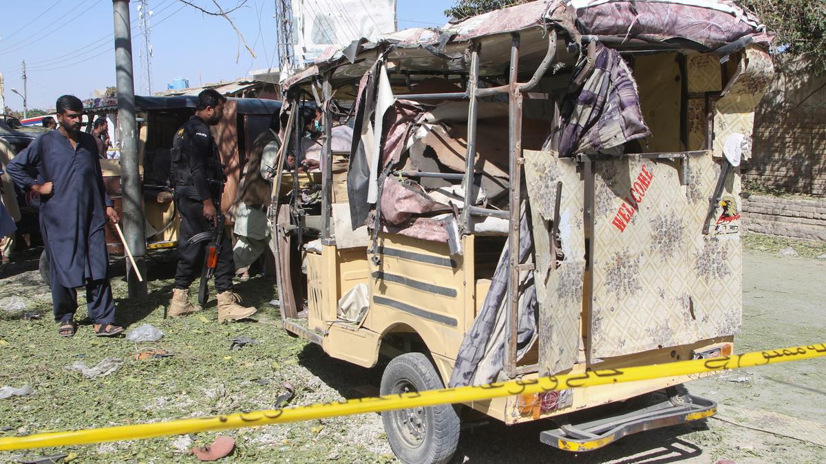 Five children among nine killed in bombing targeting police assigned for polio drive in Pakistan