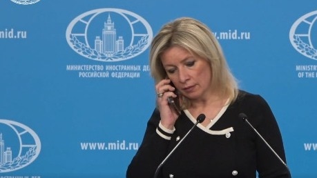 Russia spokesperson ordered on call to keep quiet on ICBM strike? Video is viral