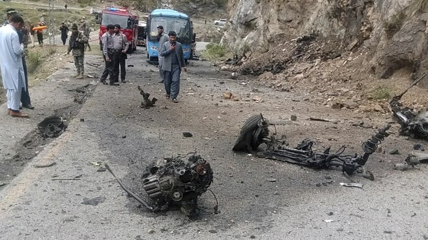 11 soldiers killed in suicide car bombing in restive Khyber Pakhtunkhwa province in Pakistan